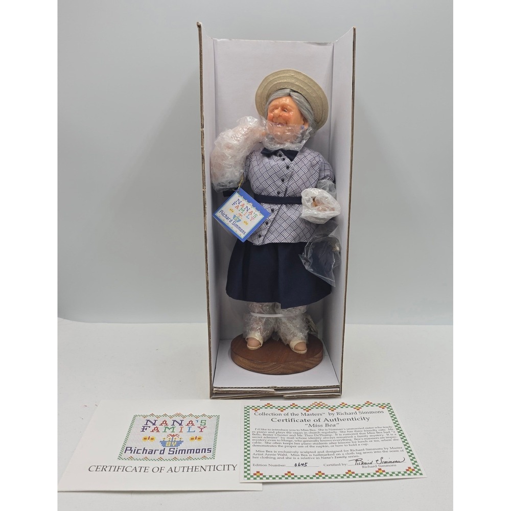 Vintage‎ Richard Simmons Nana's Family Miss Bea Doll Annie Wahl CoA BNIB